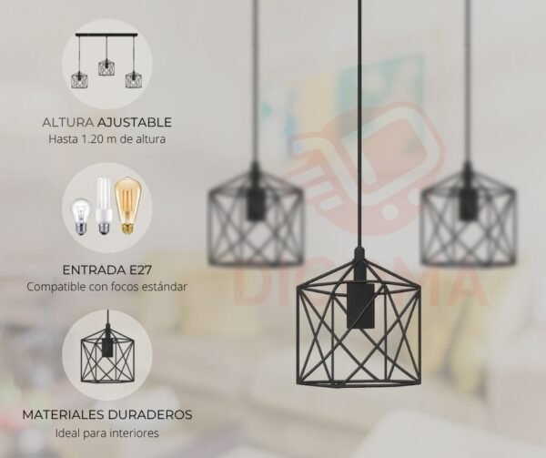 Lámpara Colgante de Candelabros Vintage